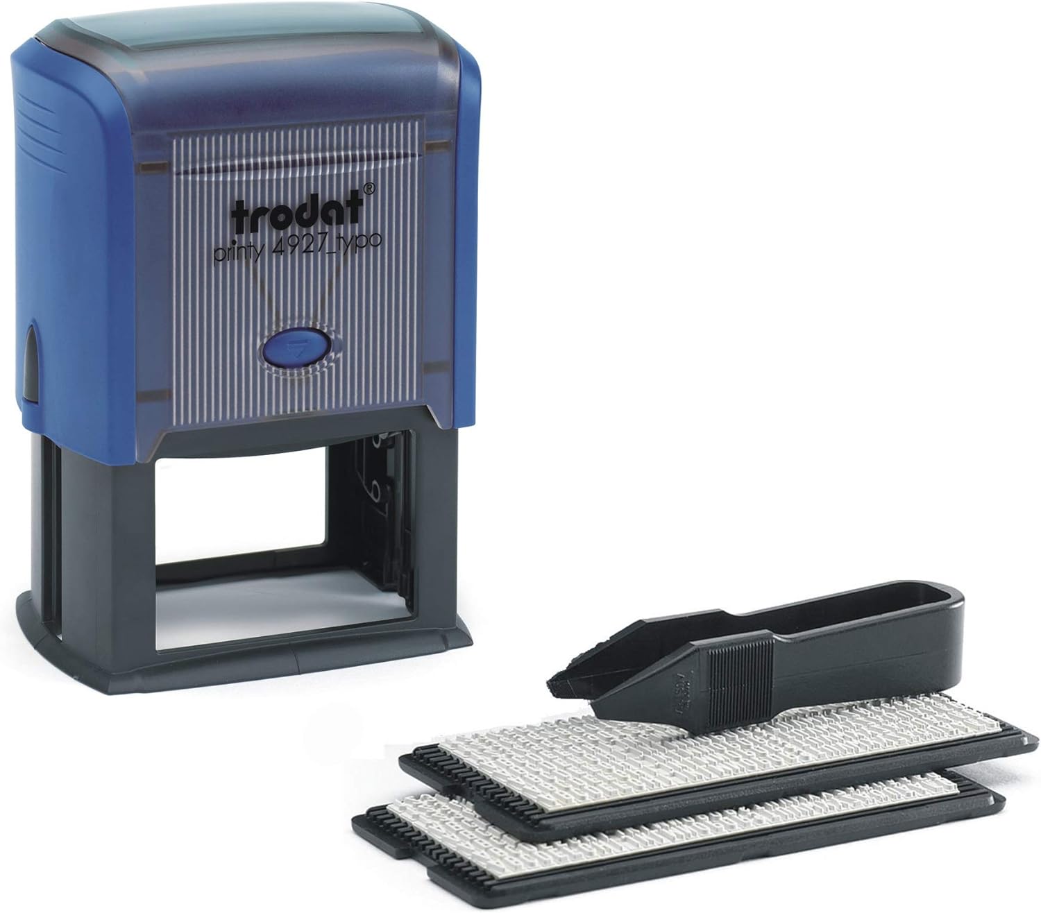 Trodat 4927 Replacement Pad - Blue (Pack of 2),5.2 x 6.8 x 0.9 cm;