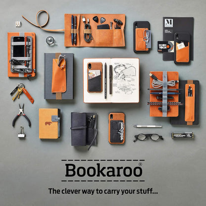 IF Bookaroo Notebook A5, Journal - Navy, Classic Ruled Notebook, Hard Cover with Soft PU, (A5) 21.5 x 13.5cm, 192 Pages