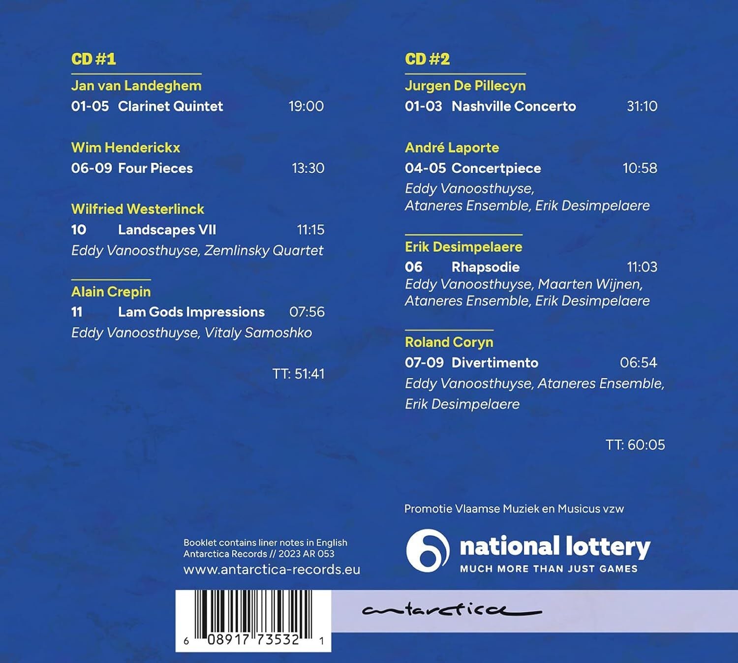 Nashville Concerto: Contemporary Belgian Clarinet Heritage