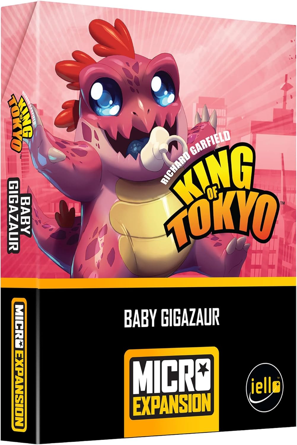 Iello | King of Tokyo: Baby Gigazaur Micro Expansion | Family Board Game | Ages 8+ | 2-6 Players | 30 mins Minutes Playing Time