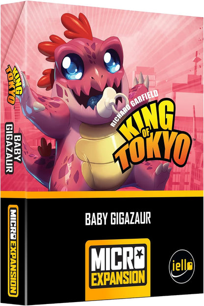 Iello | King of Tokyo: Baby Gigazaur Micro Expansion | Family Board Game | Ages 8+ | 2-6 Players | 30 mins Minutes Playing Time