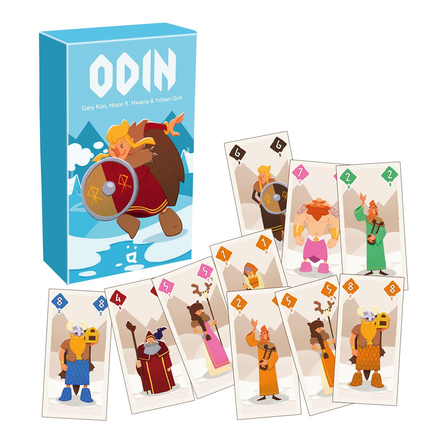 Helvetiq | Odin | Card Game | Ages 7+ | 2-6 Players | 15 Minutes Playing Time