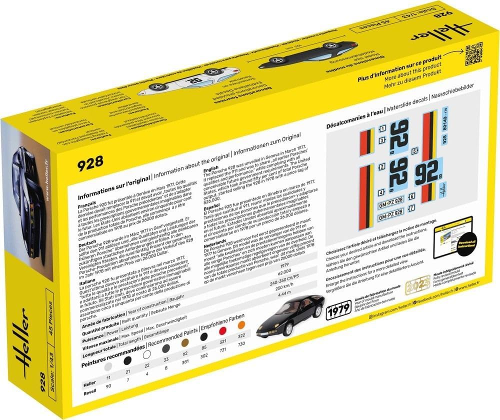 Heller - 1/43 Starter Kit Porsche 928 (9/23) *