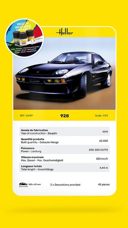 Heller - 1/43 Starter Kit Porsche 928 (9/23) *