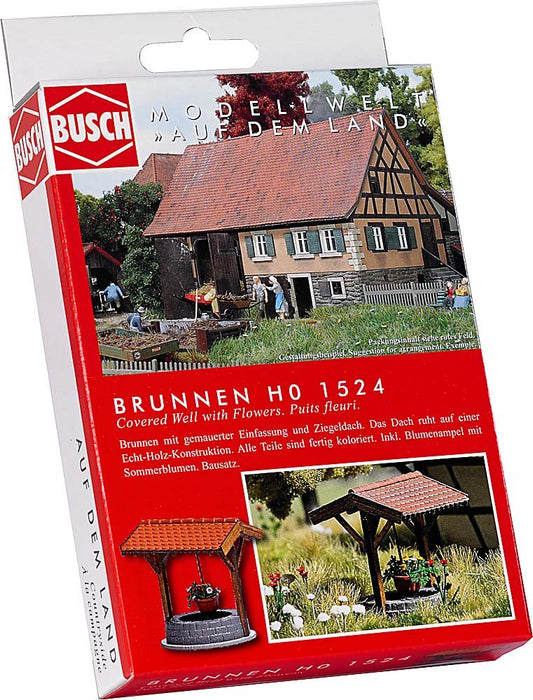 Busch - Brunnen M. Blumen H0