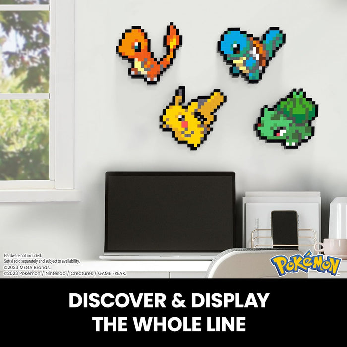 Mega Pokémon Pixel Art Pikachu 400 Bloques de construcción, Estilo Retro pixelado, decoración para coleccionistas, Juguete +13 años (HTH74