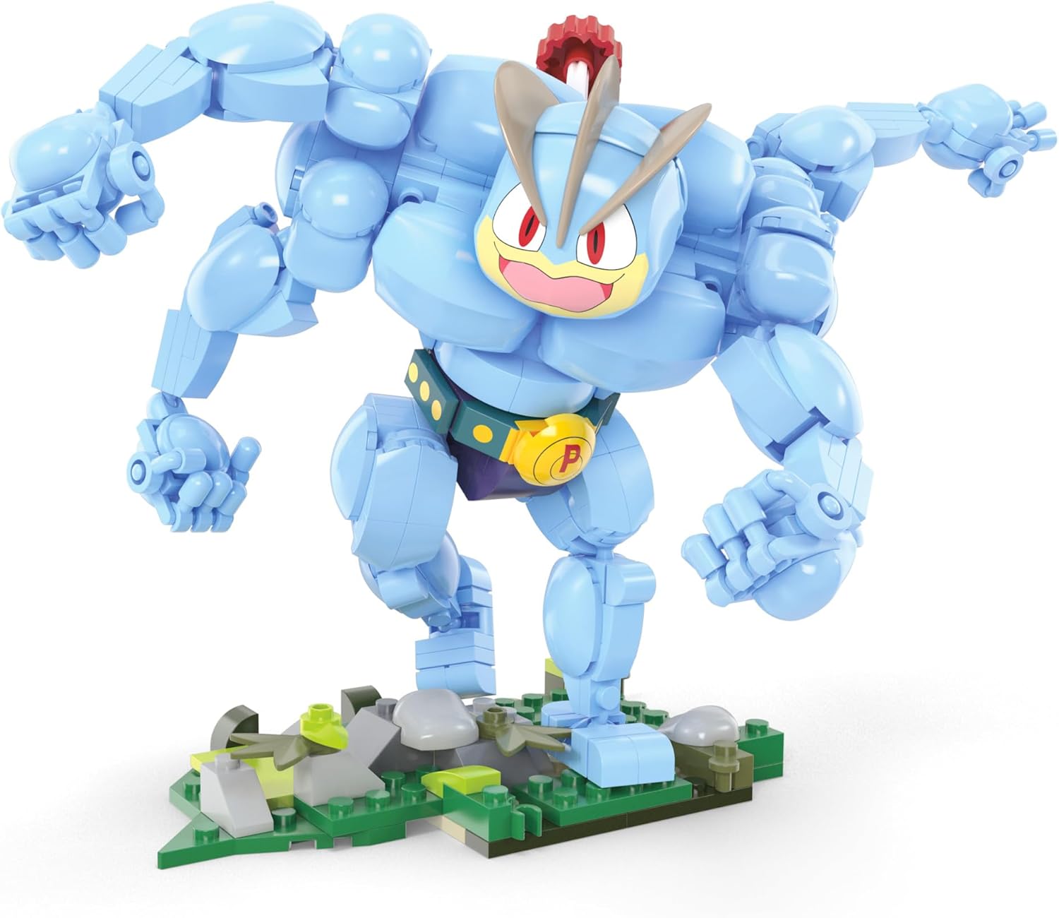Mega Pokémon Machamp, 401 Bloques de construcción con Movimiento, Juguete +8 años (Mattel HTH70