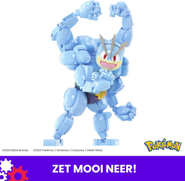Mega Pokémon Machamp, 401 Bloques de construcción con Movimiento, Juguete +8 años (Mattel HTH70