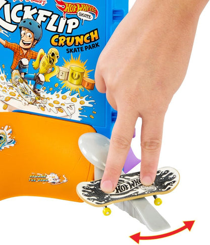 Hot Wheels Skate Tony Hawk Bol de Cereales Set de Juego con monopatín de Juguete con 1 par de Zapatillas para Dedos, +5 años (Mattel HTP09