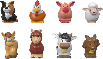Fisher-Price Little People Toddler Toys Farm Animal Friends 8-Piece Figure Set for Pretend Play Ages 1+ Years, GFL21