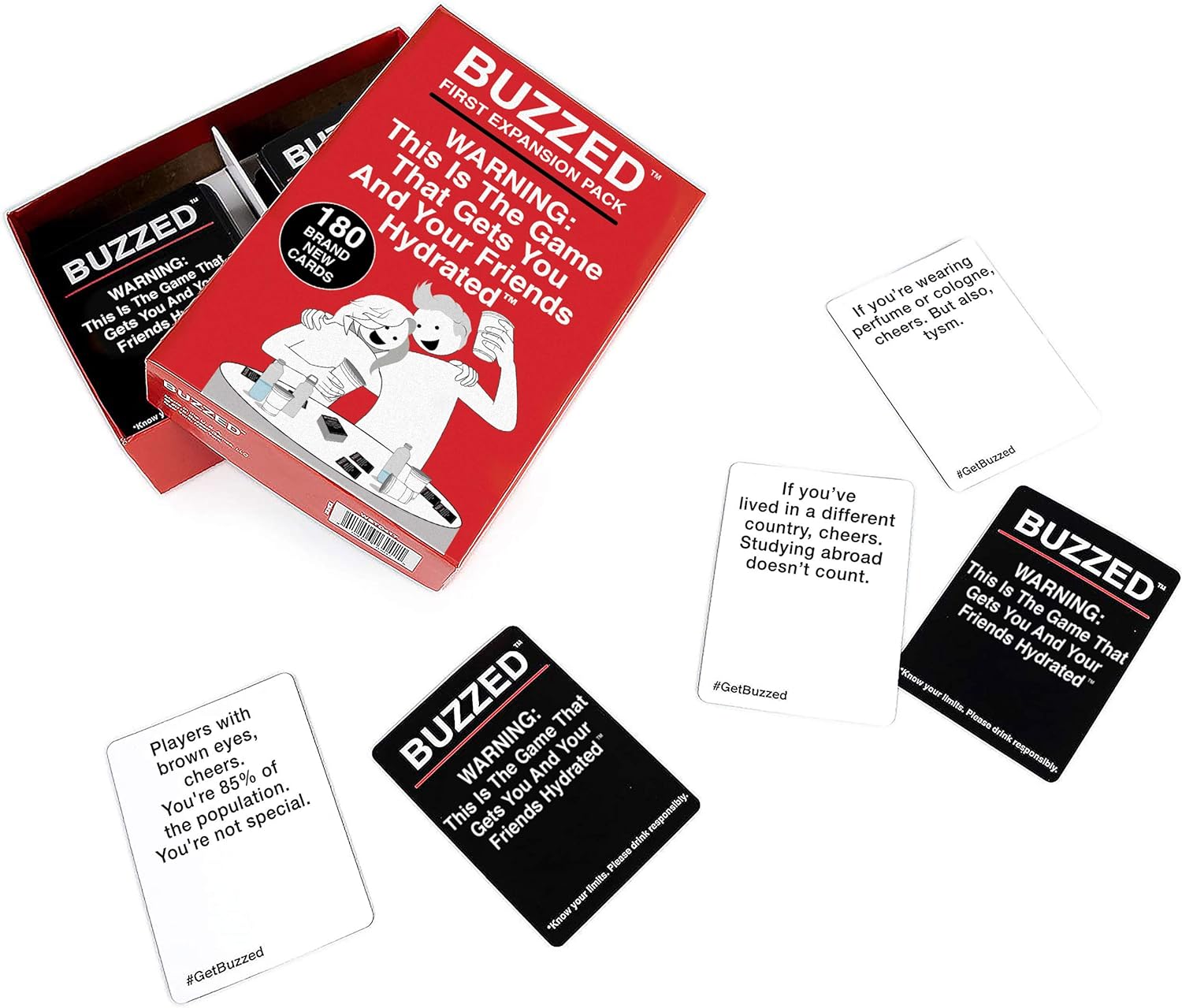 Buzzed - The Hilarious Party Game That Will Get You & Your Friends Hydrated - Expansion Pack #1 Buzzed Expansion Pack 1