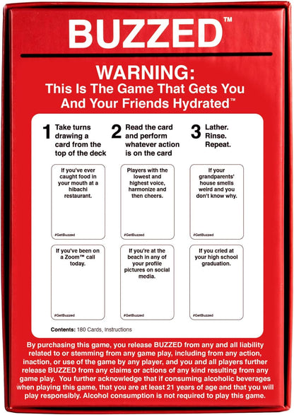 Buzzed - The Hilarious Party Game That Will Get You & Your Friends Hydrated - Expansion Pack #1 Buzzed Expansion Pack 1