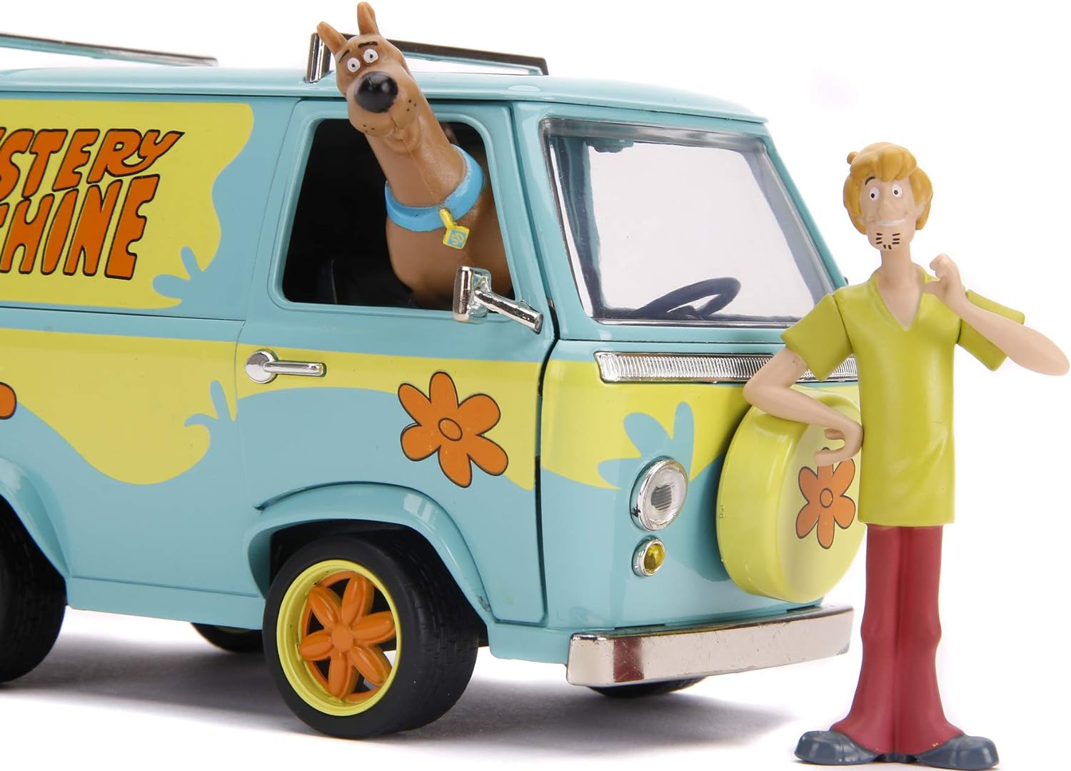 Jada - Furgoneta escala 1:24 con figuras: Scooby Doo y Shaggy Mistery Machine (253255024