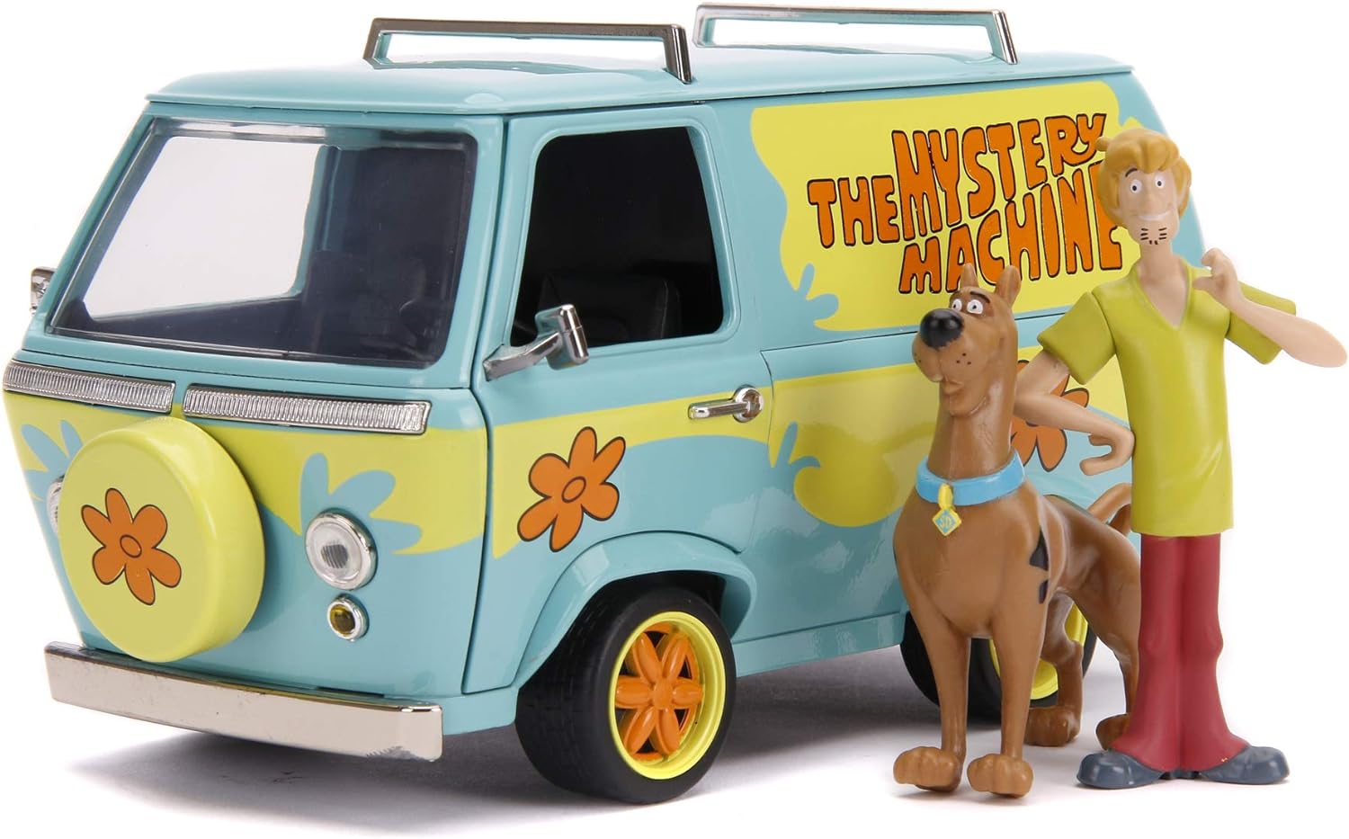 Jada - Furgoneta escala 1:24 con figuras: Scooby Doo y Shaggy Mistery Machine (253255024