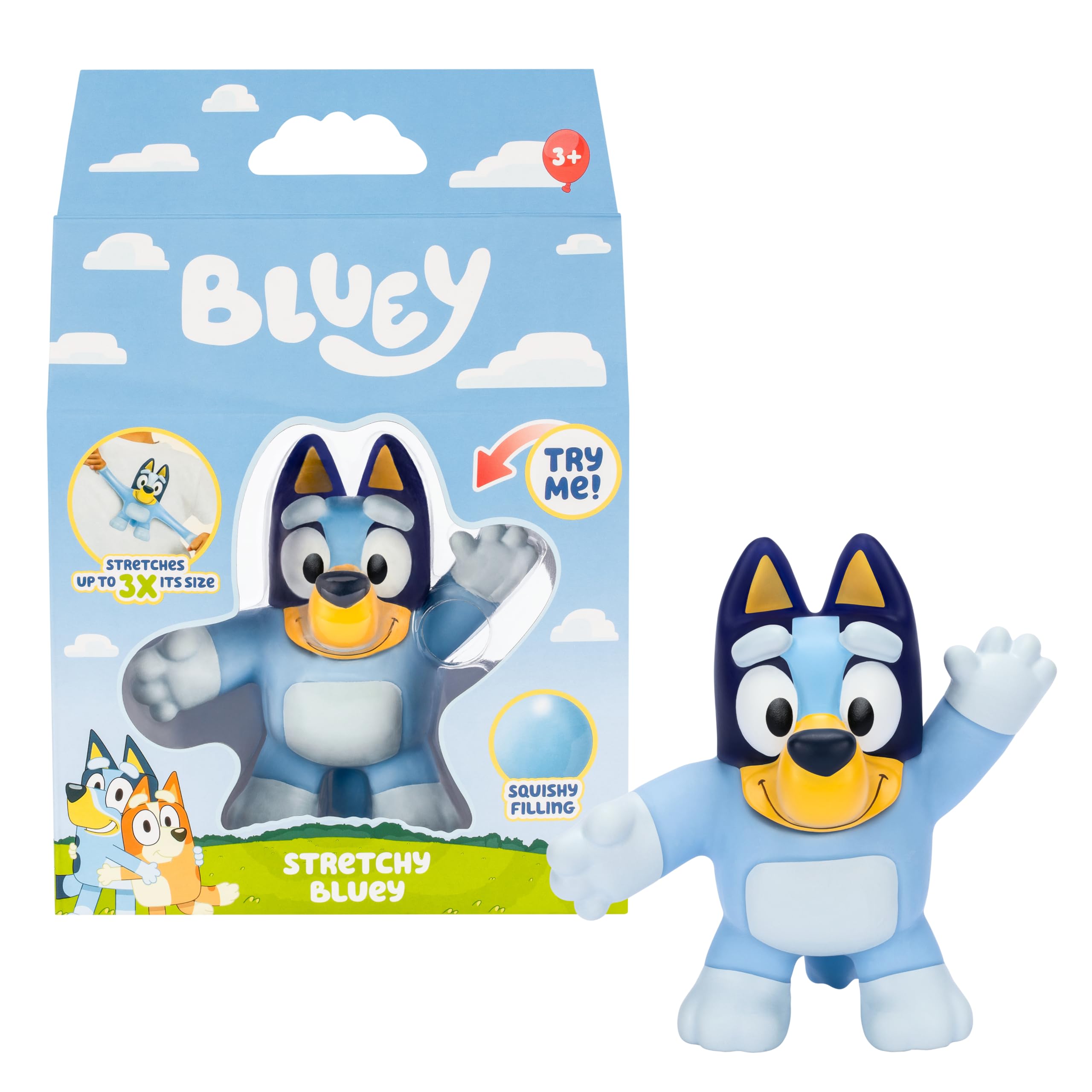 Stretchy Bluey | Super Stretchy Toy Figure Of Bluey with Squishy Filling | Stretch Her Up To 3 Times Her Size