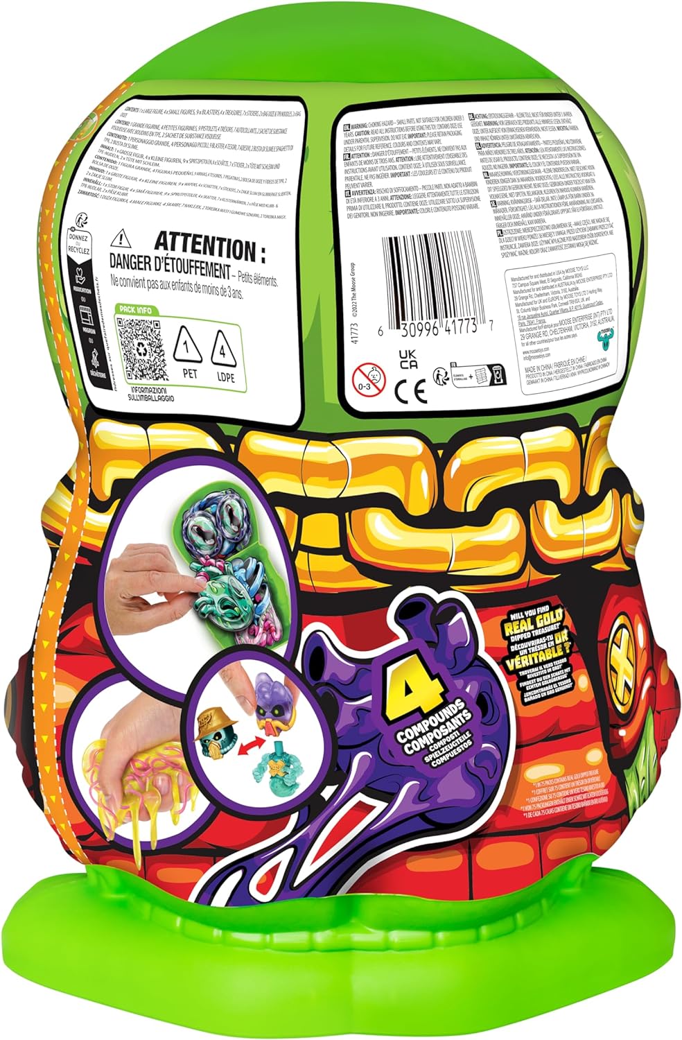 Treasure X Mega Alien Dissection With 35 Plus Surprises Inside, Dissect the 12 Inch Tall Alien, Rescue the 4 Alien Treasure Hunters, Discover Alien Weapons, Stickers, Plus 4 Alien Treasures