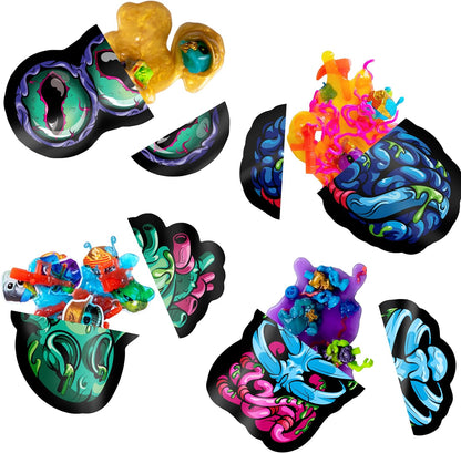Treasure X Mega Alien Dissection With 35 Plus Surprises Inside, Dissect the 12 Inch Tall Alien, Rescue the 4 Alien Treasure Hunters, Discover Alien Weapons, Stickers, Plus 4 Alien Treasures