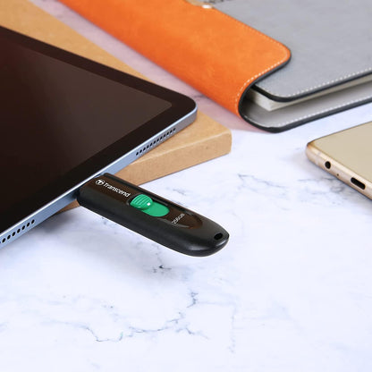 Transcend JetFlash 790C USB-Stick 128GB Schwarz TS128GJF790C USB-C™ USB 3.2 (Gen 1
