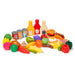 Casdon Play Food Set. 44 Piece Play Food Set for Children Aged 2+. Contains A Delicious Assortment of Fruits, Vegetables and Meals
