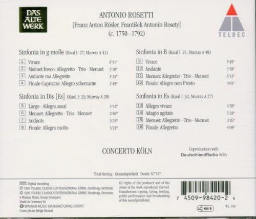 Rosetti-symphonies
