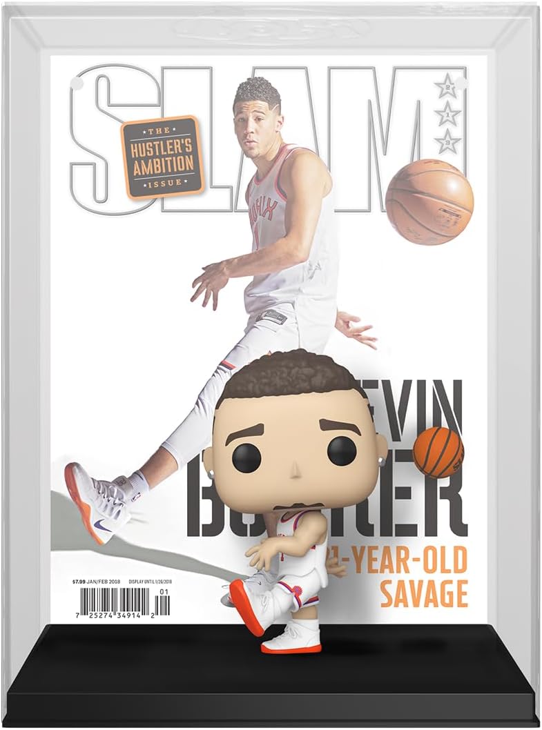 Funko POP! NBA Cover: Slam – Devin Booker - Collectable Vinyl Figure - Gift Idea - Official Merchandise - Toys for Kids & Adults - Sports Fans - Model Figure for Collectors and Display