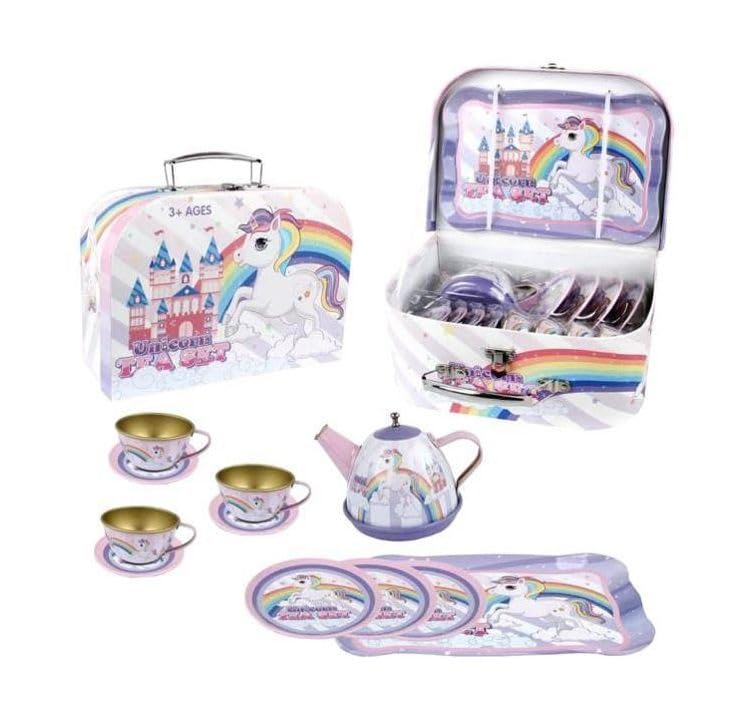 Magni - Tea set in suitcase, with unicorn (3905