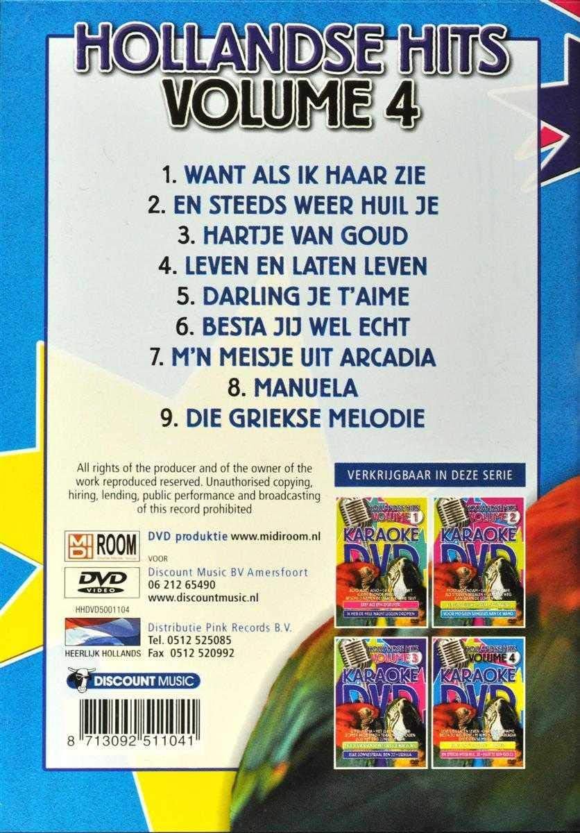 Karaoke DVD - Hollandse Hits 4