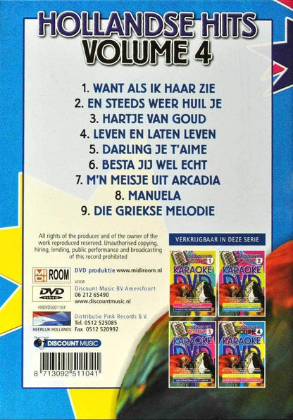 Karaoke DVD - Hollandse Hits 4