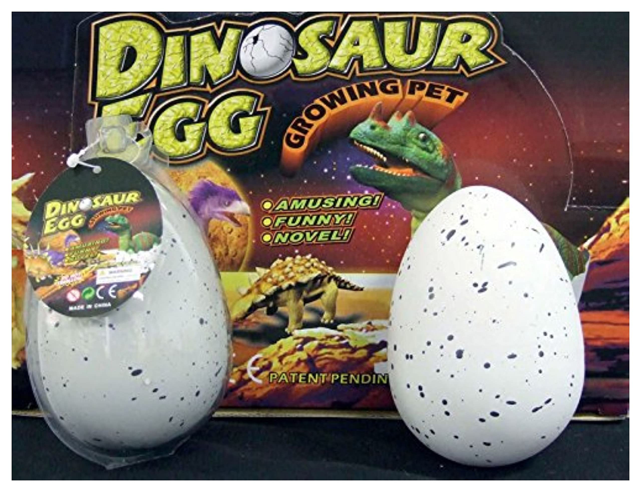 Wachsender Dino im Ei
