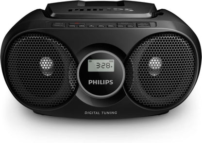 Philips AZ215B CD-Soundmachine (Digital UKW, Audioeingang, 3 Watt, leicht bedienbar) schwarz