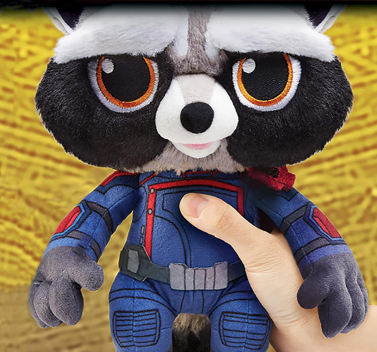 Mattel Marvel Guardians of the Galaxy Rocket Plush with Sounds and Facial Expressions, HPF03