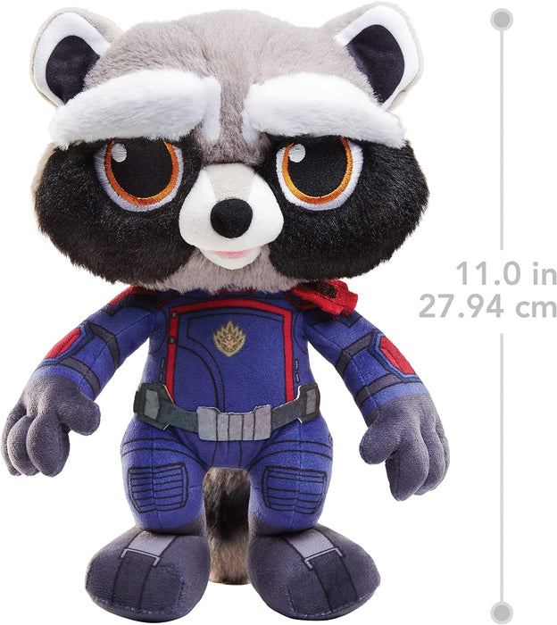 Mattel Marvel Guardians of the Galaxy Rocket Plush with Sounds and Facial Expressions, HPF03