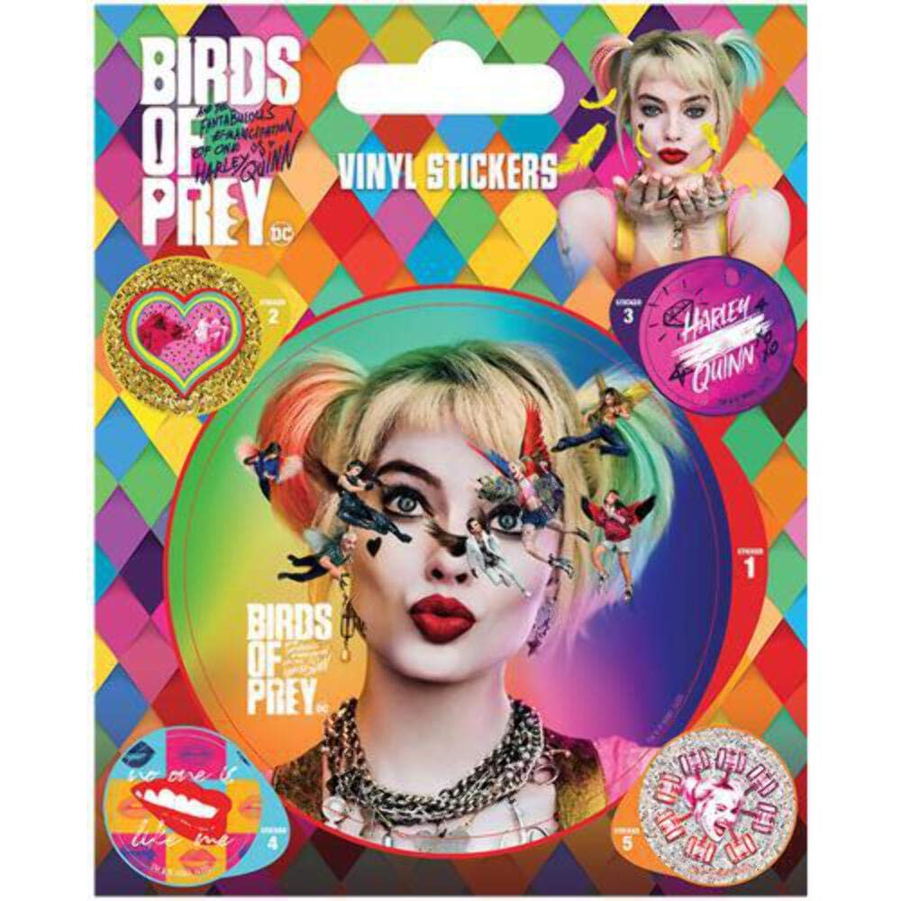 Dc Comics Birds Of Prey  Seeing Stars Vinyl Stickers Pack