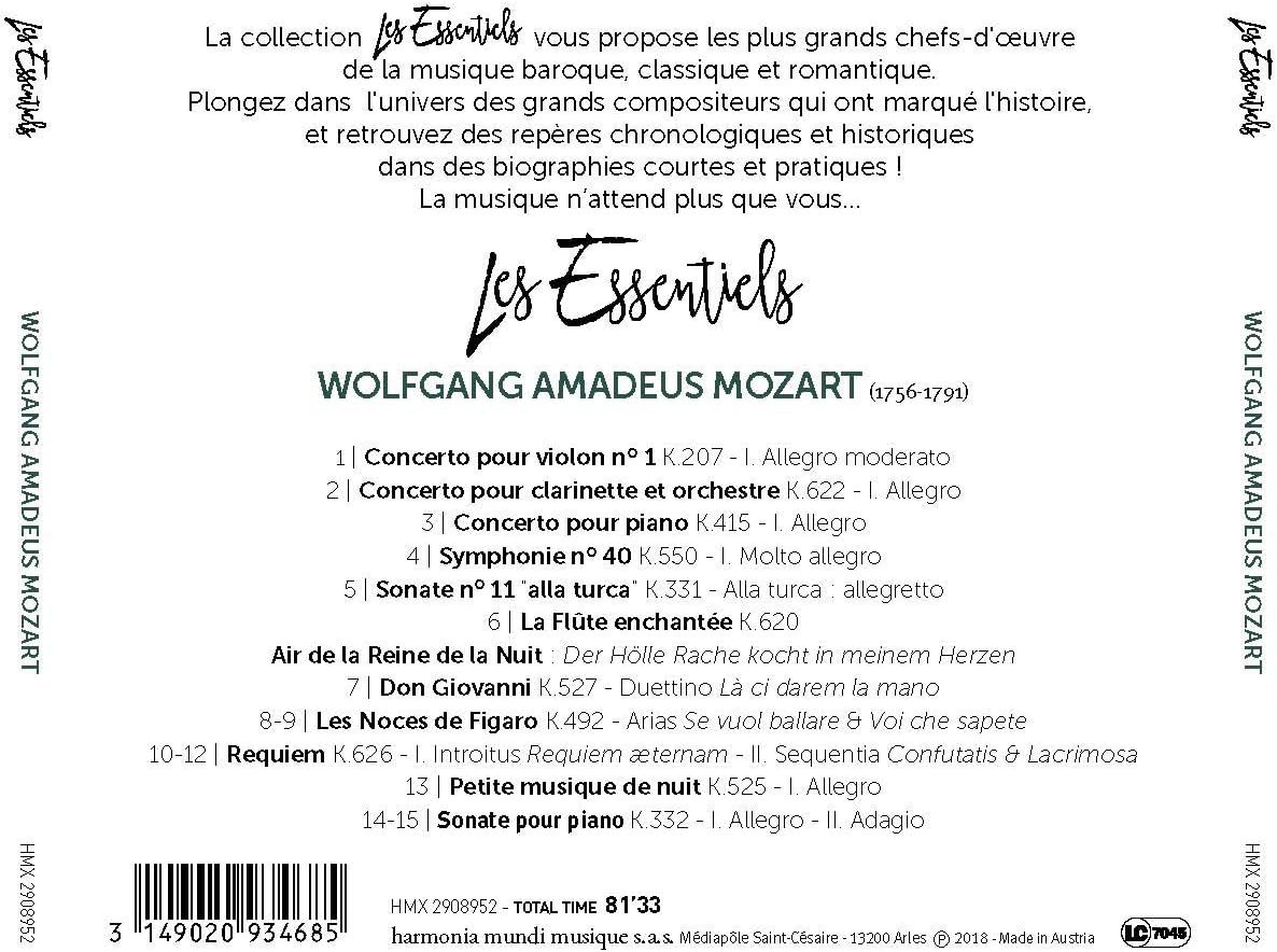 Les Essentiels De Wolfgang Amadeus