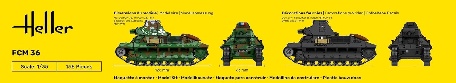 Heller-Kit de Modelo, Color sin Pintar. (30322