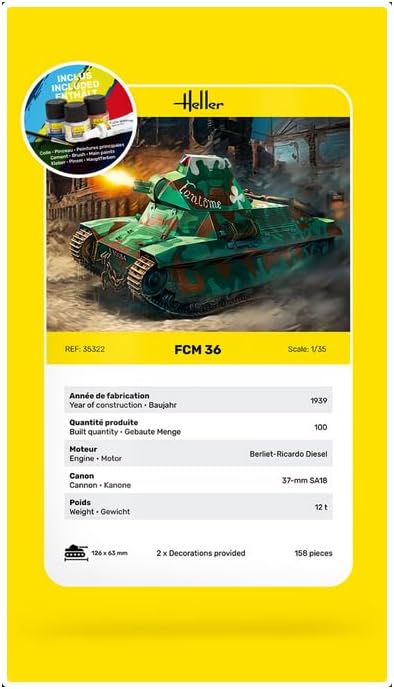 Heller - 1/35 Starter Kit Fcm36 (6/23) *