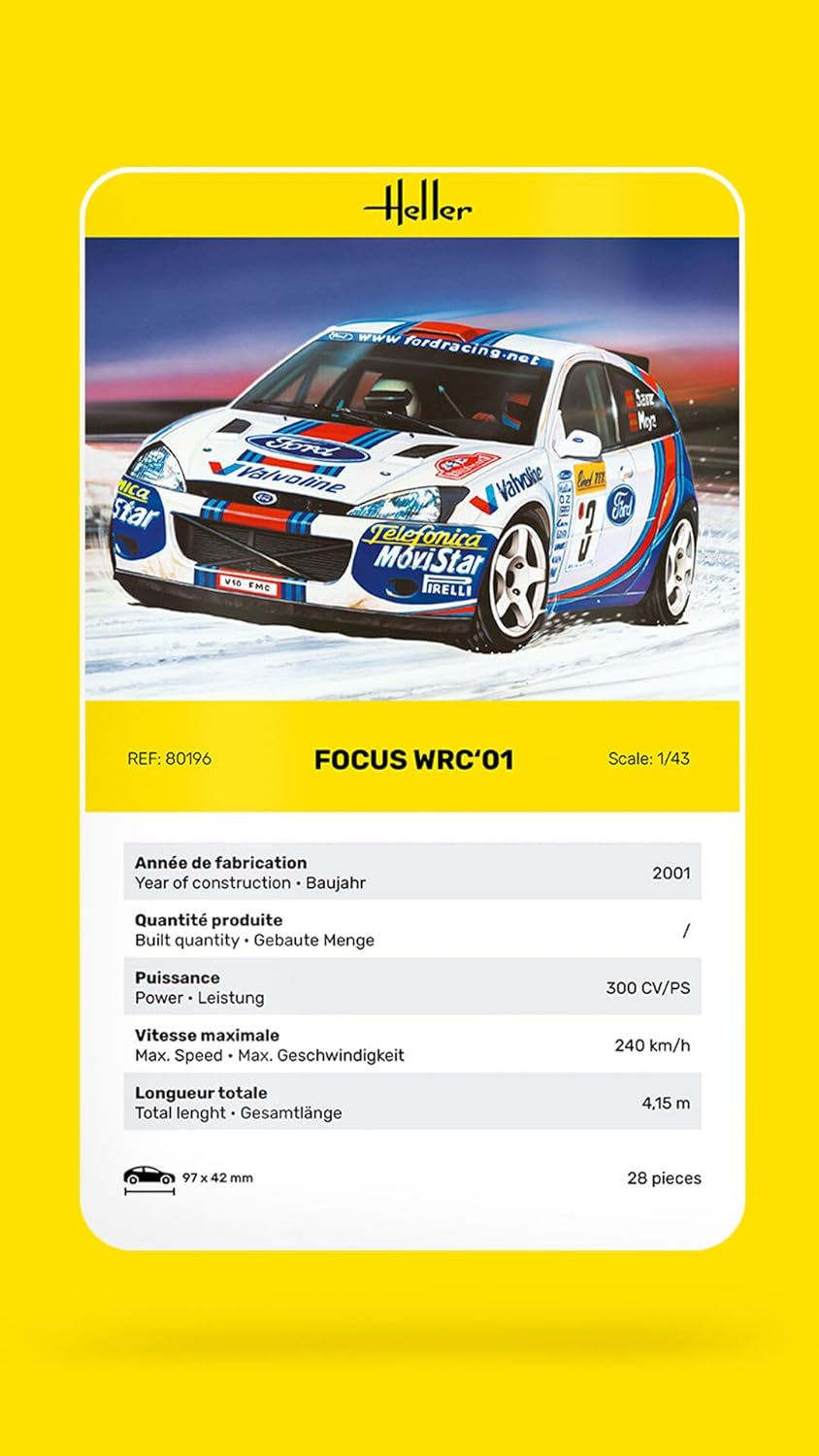 Heller - 1/43 Focus Wrc `01 (6/23) *