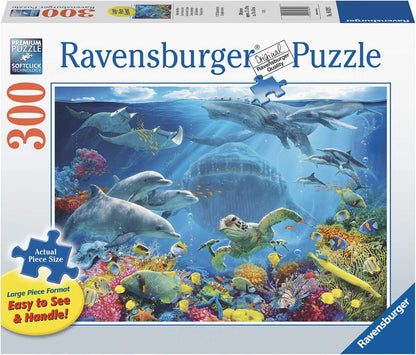 Ravensburger Life Underwater Jigsaw Puzzles for Adults and Kids Age 9 Years Up - 300 Pieces Large Format - 2024 Edition