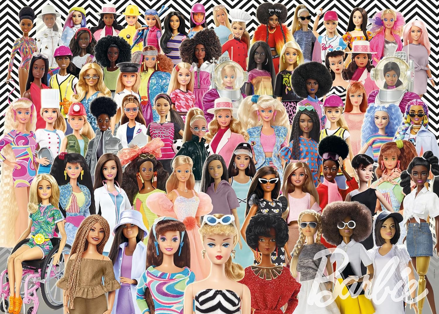 Ravensburger Barbie Jigsaw Puzzle for Adults and Kids Age 12 Years Up - 1000 Piece Challenge Edition