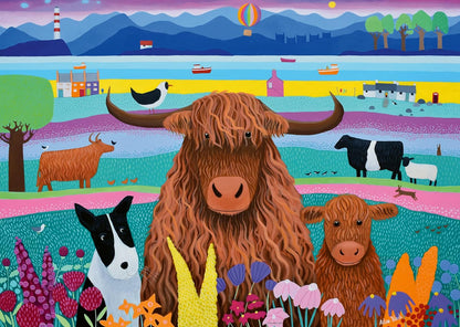 Ravensburger Highland Life 1000 Piece Jigsaw Puzzles for Adults and Kids Age 12 Years Up - Nature Landscape