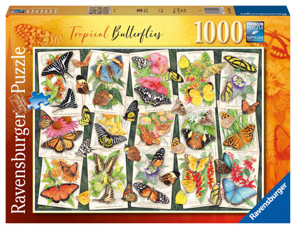 Ravensburger Tropical Butterflies 1000 Piece Jigsaw Puzzles for Adults and Kids Age 12 Years Up - Animals & Wildlife