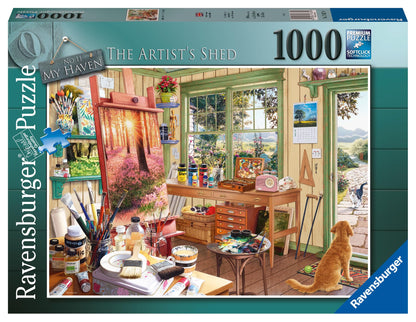 Ravensburger Haven No. 11 The Artist's Shed 1000 Piece Jigsaw Puzzles for Adults and Kids Age 12 Years Up - Easter Gifts for Adults