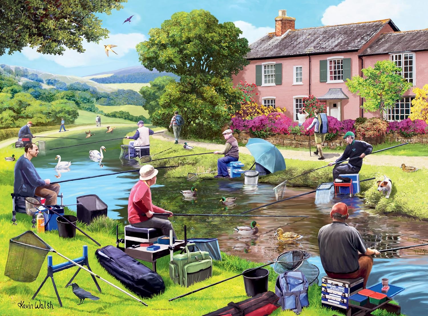 Ravensburger Happy Days No. 7 Favourite Pastimes Nostalgia Jigsaw Puzzles for Adults and Kids Age 10 Years Up - 4x 500 Pieces