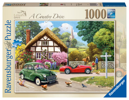 Ravensburger Leisure Days No. 9 A Country Drive 1000 Piece Jigsaw Puzzles for Adults and Kids Age 12 Years Up
