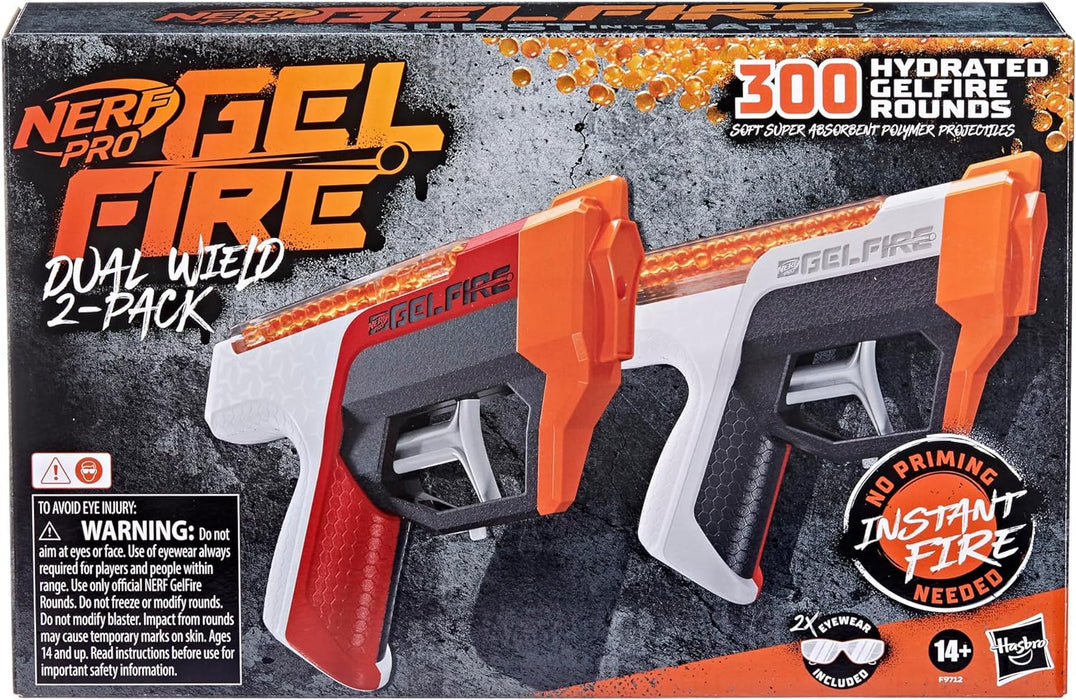 Nerf Pro Gelfire Dual Wield Pack, 300 Hydrated Gelfire Rounds