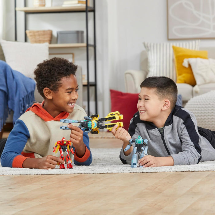 Transformers EarthSpark Cyber-Combiner Terran Twitch and Robby Malto Action Figures