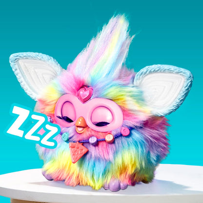 Furby Tie Dye, 15 accesorios de moda, juguetes interactivos de peluche para niñas y niños de 6 años, animatronic activado por voz