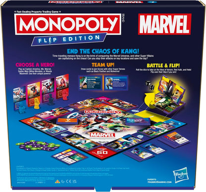 Monopoly Flip Edition: Marvel - Juego de Mesa