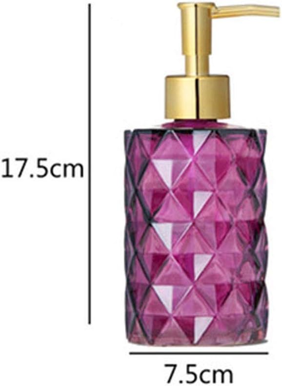 Glass Soap Dispenser Bottle Soap Pump Bottles Lotion Bottle Ceramic Lotion Bottle Soap Bottle Hotel Shampoo Dispenser (Color : Amber