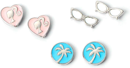 Barbie Set of three Classic Earring Studs, One Size, Zinc, Barbie Set mit drei klassischen Ohrringen, Zink, Barbie Set van drie Classic Oorbel Studs, Zink, Barbie Juego de tres pendientes clásicos, talla única, Zinc